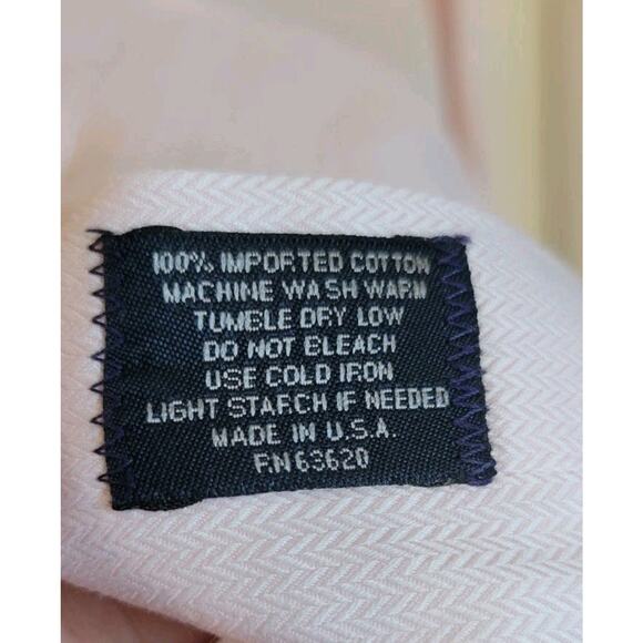 Burberry London England Long Sleeve Shirt ButtonUp Mens Large Pink Plaid Accents - Picture 4 of 7